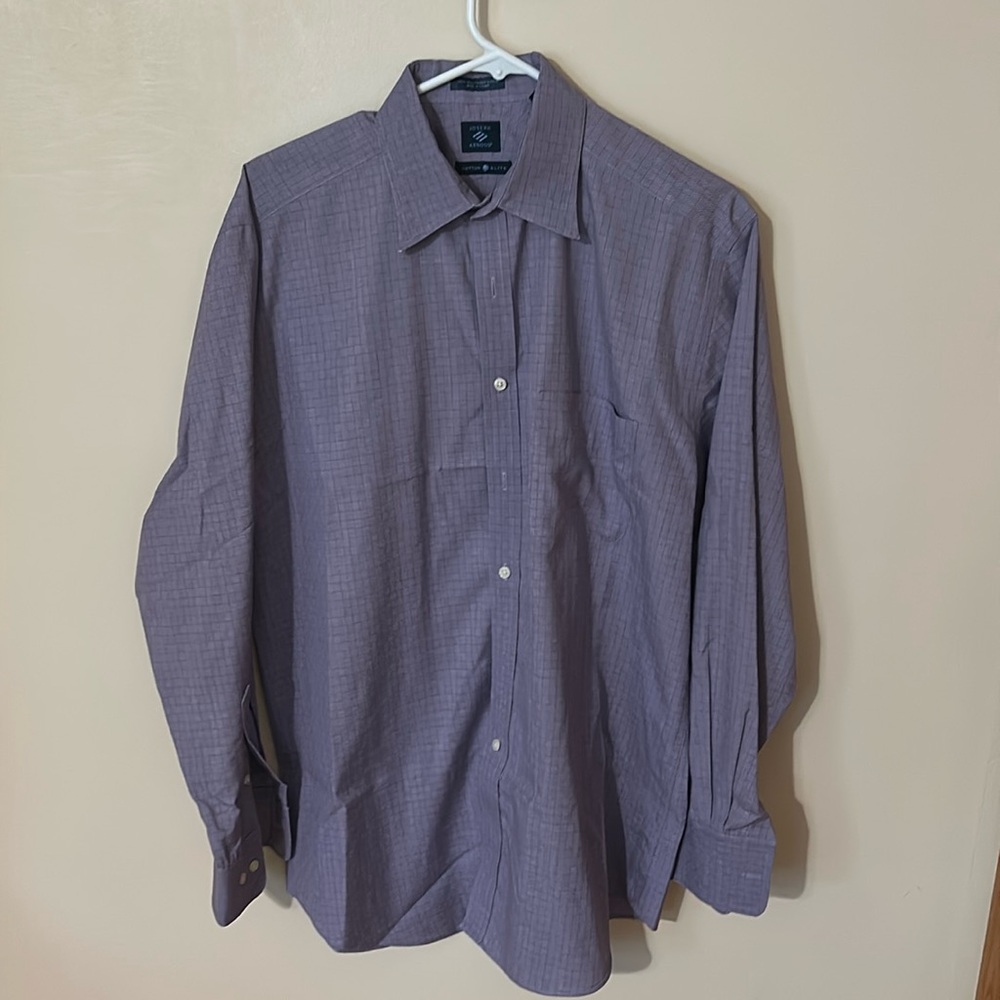 Joseph Abboud 100% Mercerized Cotton Dress Shirt Size 16.5 34/35